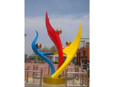 点击查看详细信息<br>标题：不锈钢雕塑—莱州金城镇小学 阅读次数：1688