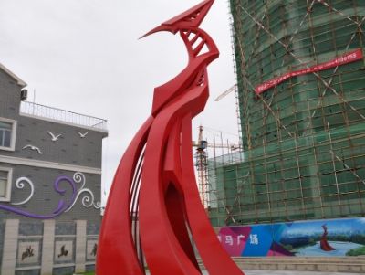点击查看详细信息<br>标题：不锈钢雕塑凤凰 阅读次数：3027